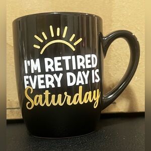 Handmade retired Black Coffee mug gift